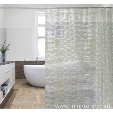 Wholesale PEVA Shower Curtain With Flower Printing